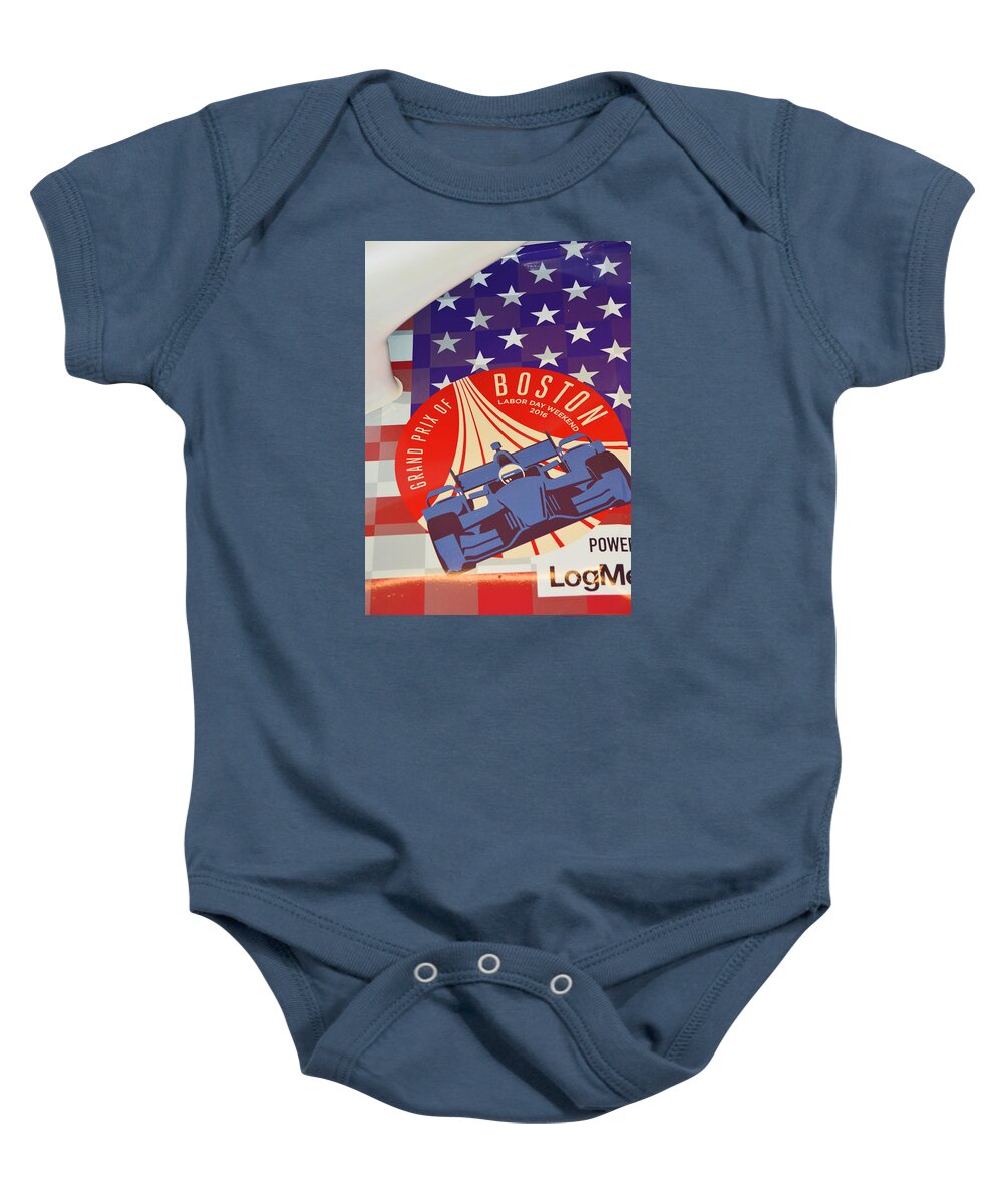 Grand Prix Baby Onesie featuring the photograph Grand Prix of Boston by Mike Martin