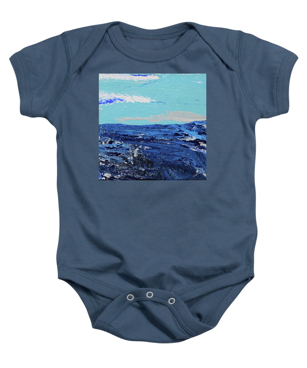 Fusionart Baby Onesie featuring the painting High Sea by Ralph White
