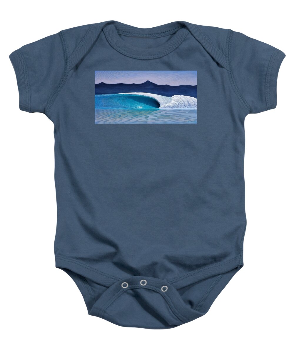 Surf Art Baby Onesie featuring the painting Ingrained Energy by Nathan Ledyard