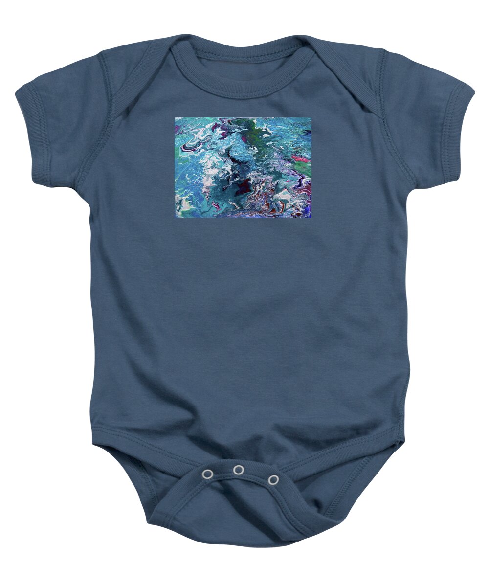 Fusionart Baby Onesie featuring the painting Lilies by Ralph White