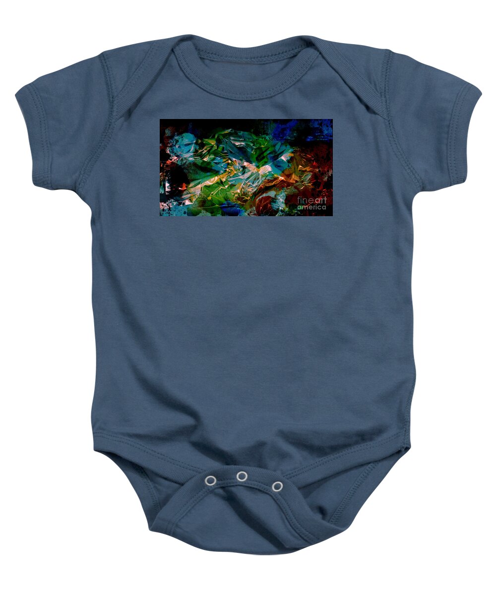  Abstract Baby Onesie featuring the photograph Mood Colors by Marcia Lee Jones