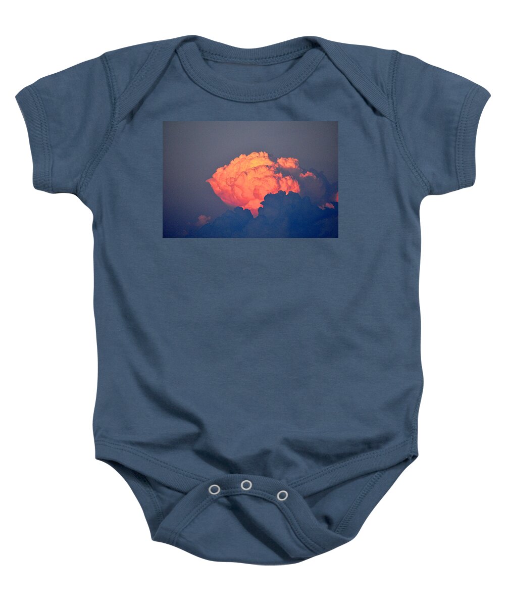 Nature Baby Onesie featuring the photograph Red Cloud by Thomas Gorman
