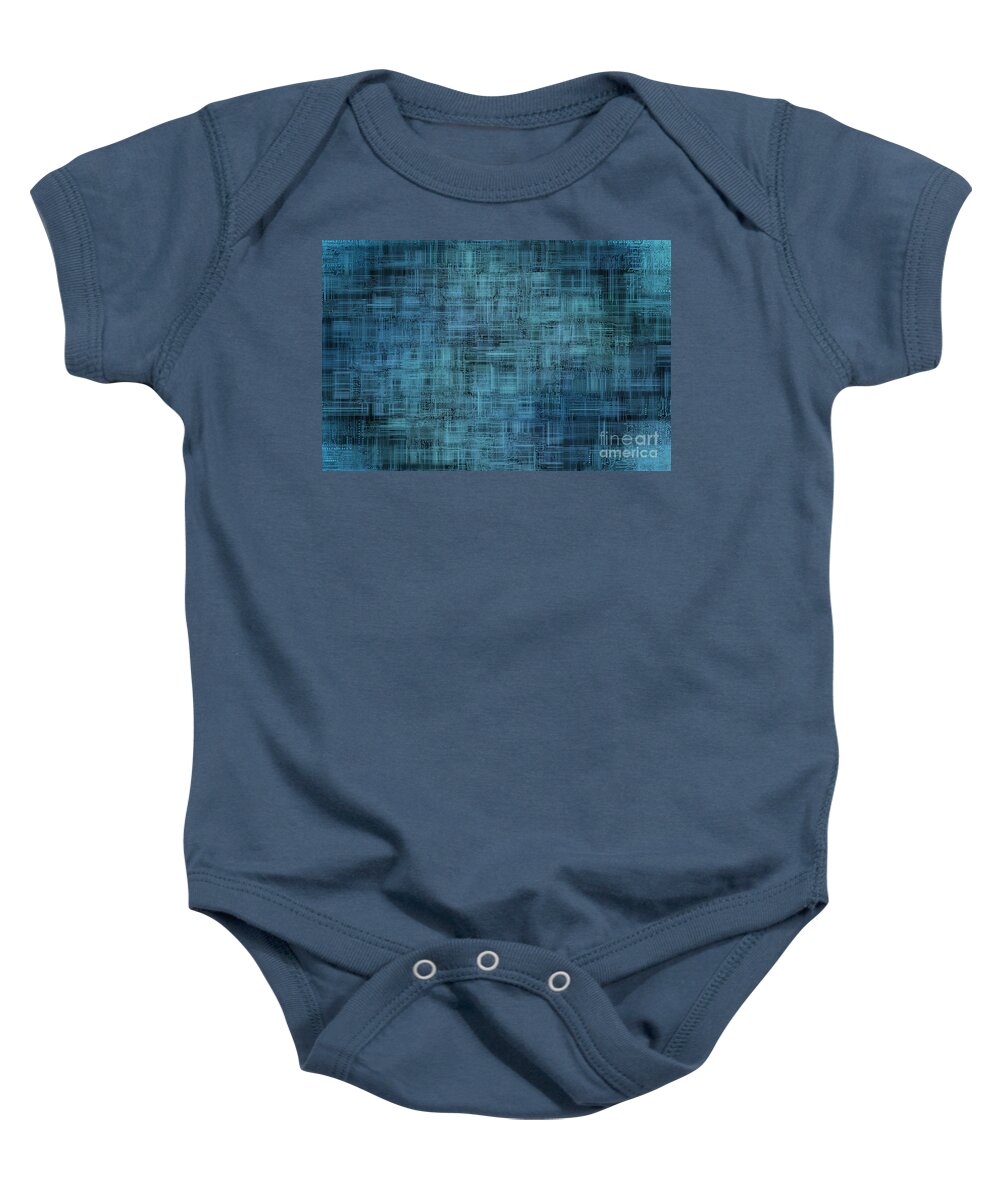 Printed Baby Onesie featuring the digital art Technology Abstract Background by Michal Boubin
