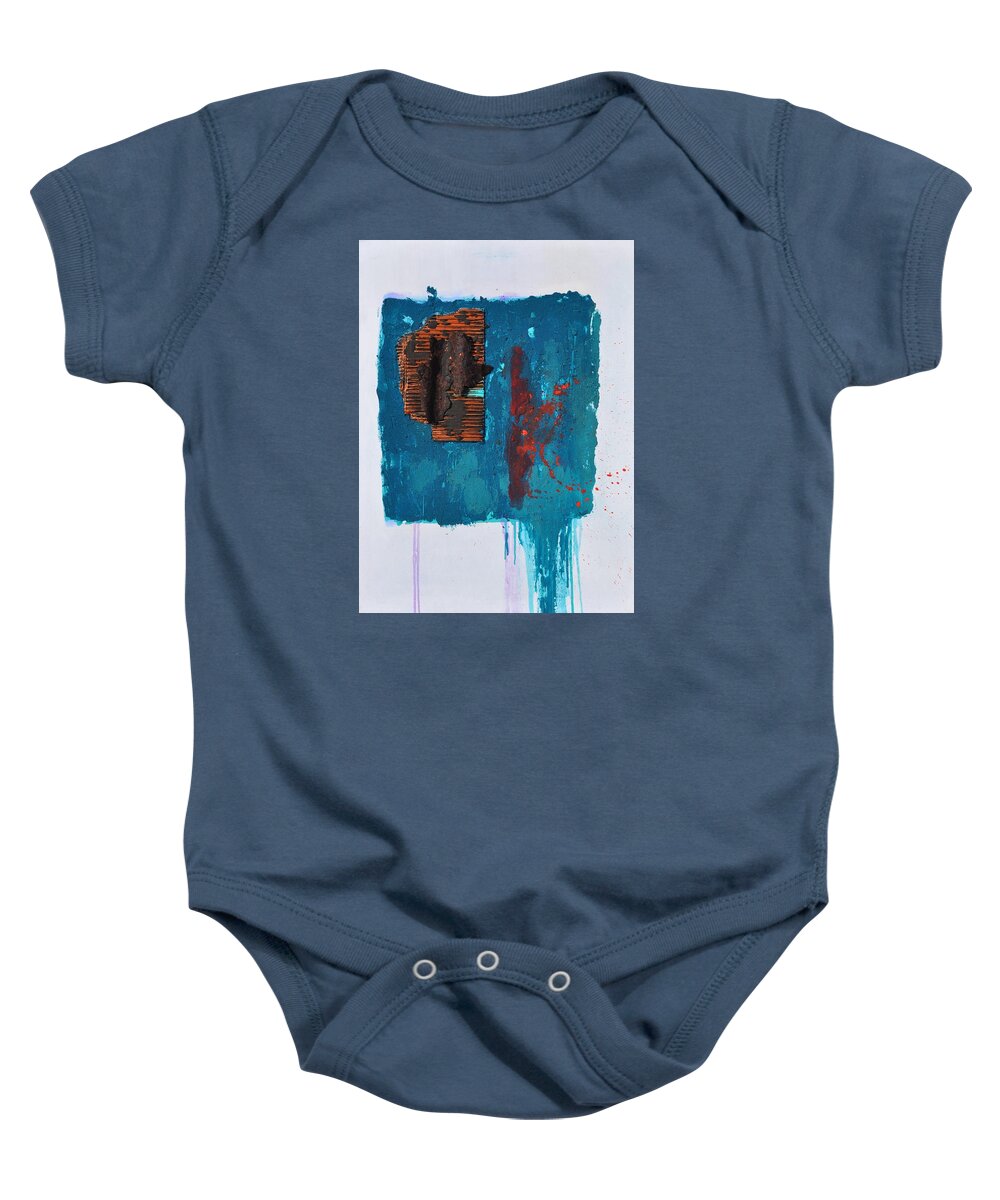 Acrylics Baby Onesie featuring the painting Tranquility II by Eduard Meinema
