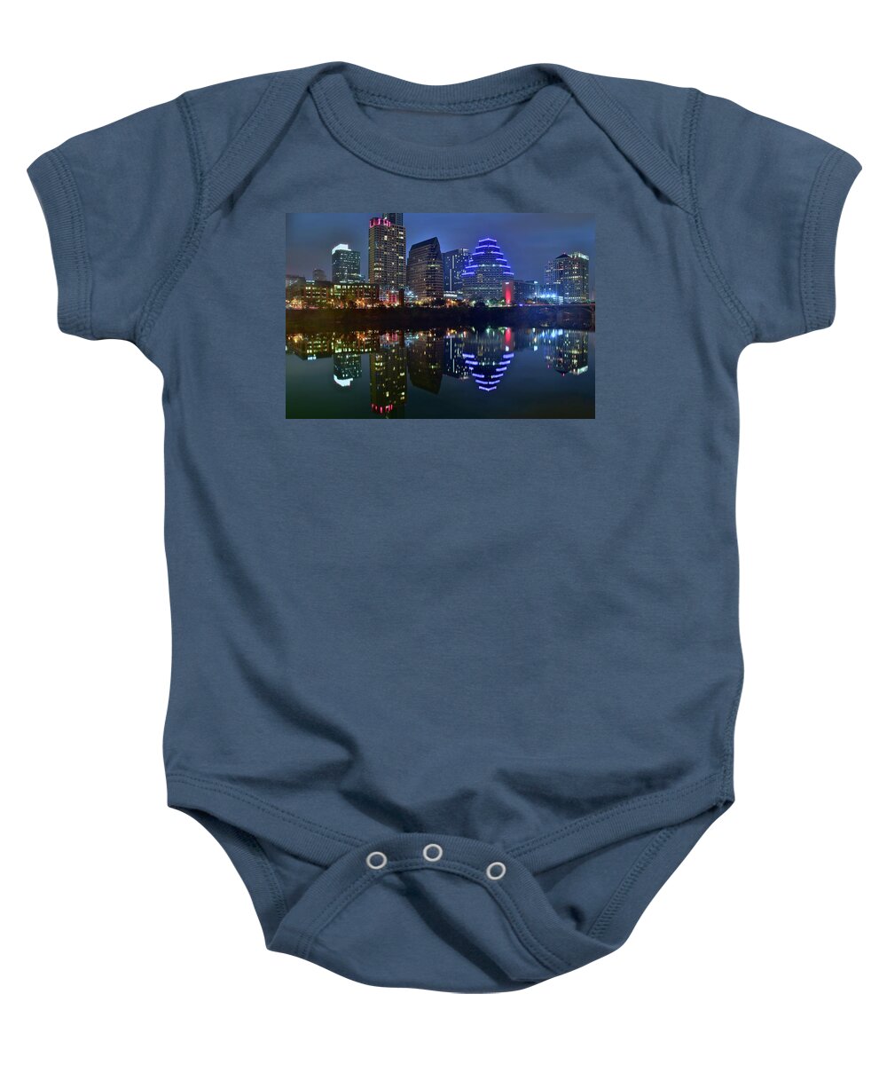 Austin Baby Onesie featuring the photograph Two of a Kind in Austin by Frozen in Time Fine Art Photography