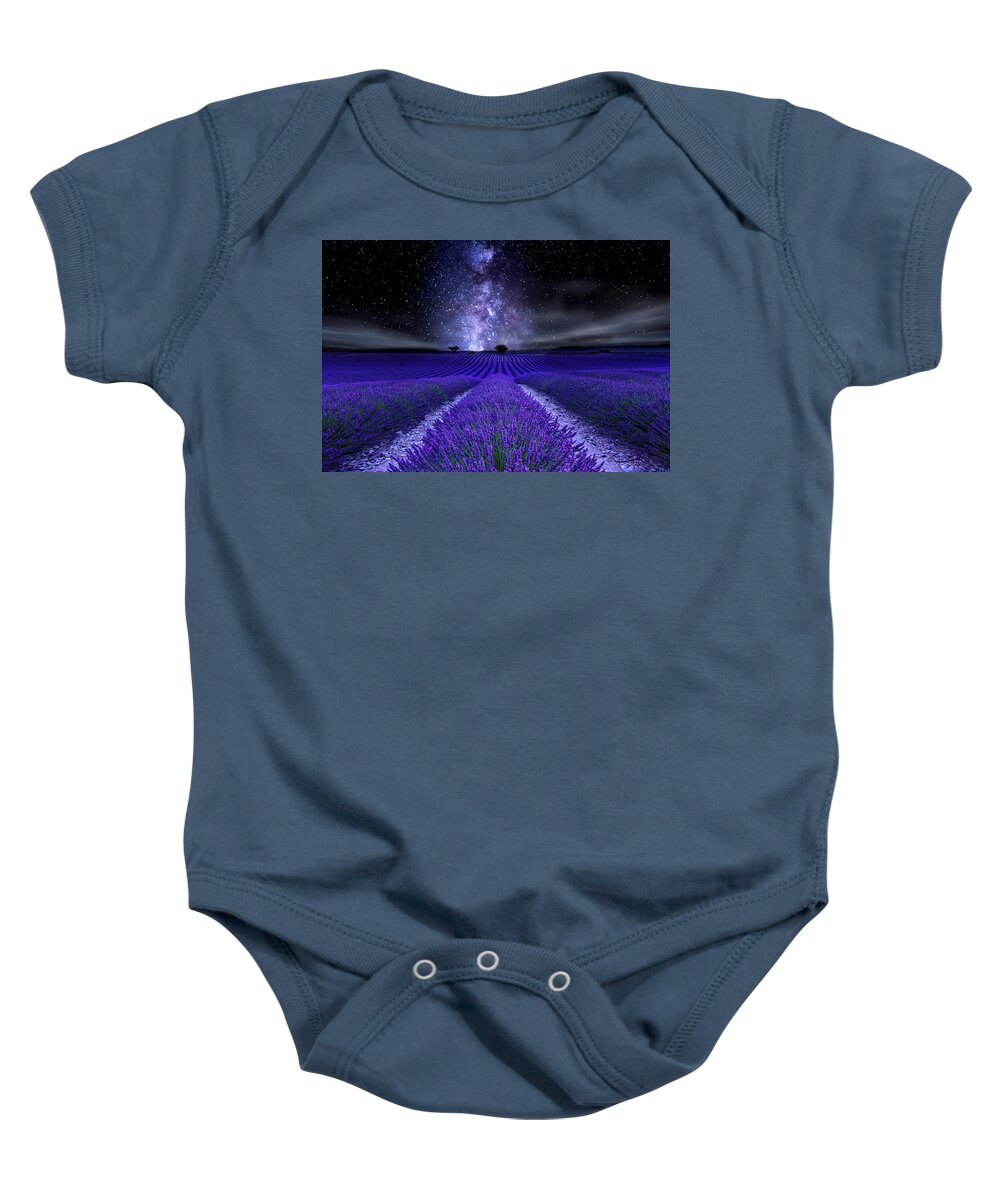 Night Baby Onesie featuring the photograph Under the Stars by Jorge Maia