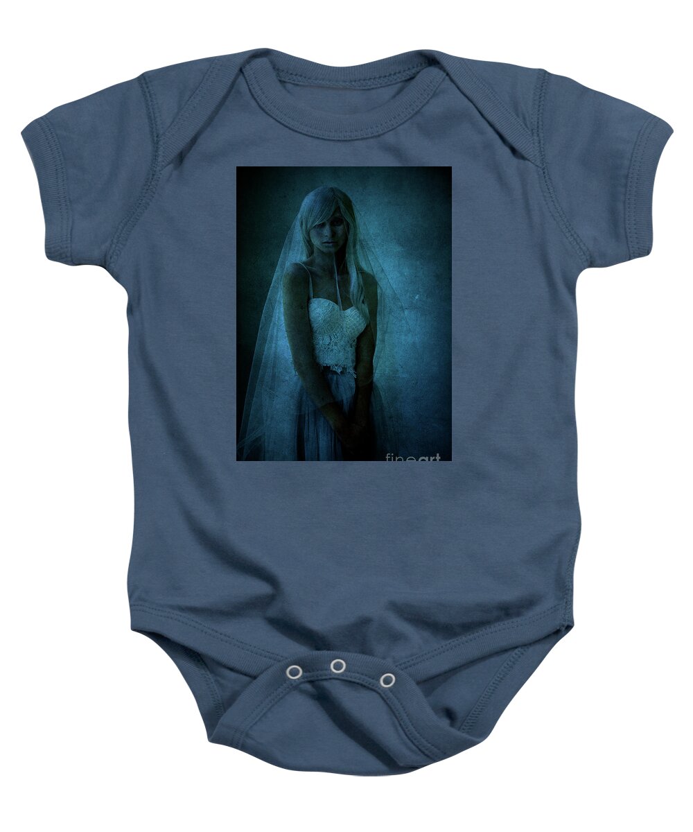 Woman Baby Onesie featuring the photograph Veiled Lady by Diane Diederich