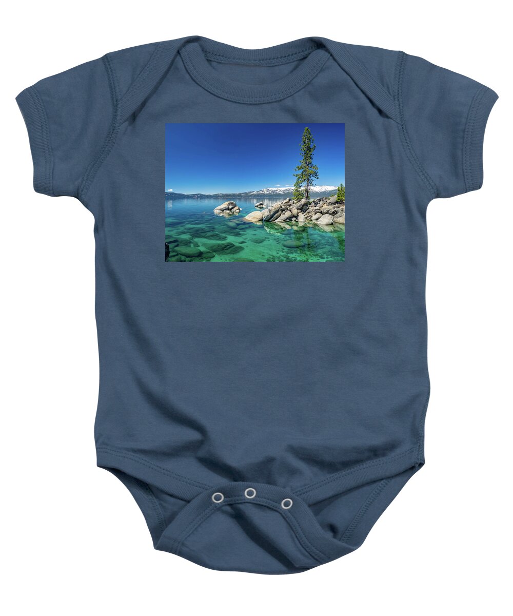 Lake Baby Onesie featuring the photograph Clear Water #1 by Martin Gollery