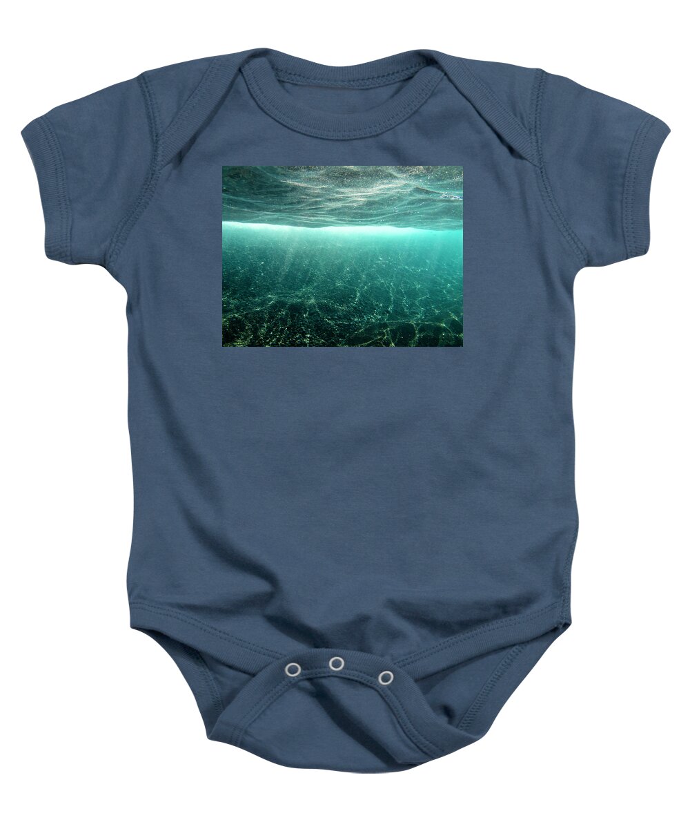 Underwater Baby Onesie featuring the photograph Underwater Sunlight #1 by Christopher Johnson