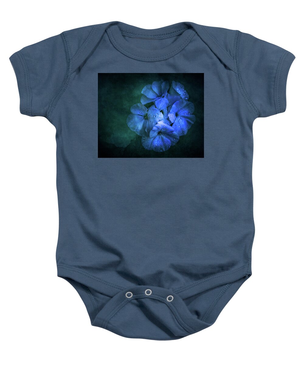 Flower Baby Onesie featuring the photograph Blue by Allin Sorenson