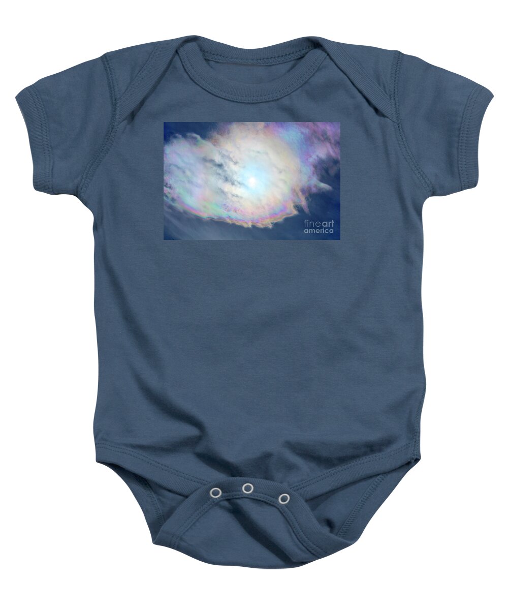 Anomaly Baby Onesie featuring the photograph Cloud Iridescence by Martin Konopacki