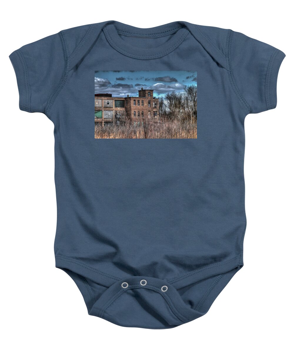 Emerson Brantingham Factory Baby Onesie featuring the photograph Emerson-Brantingham by Karl Mohr