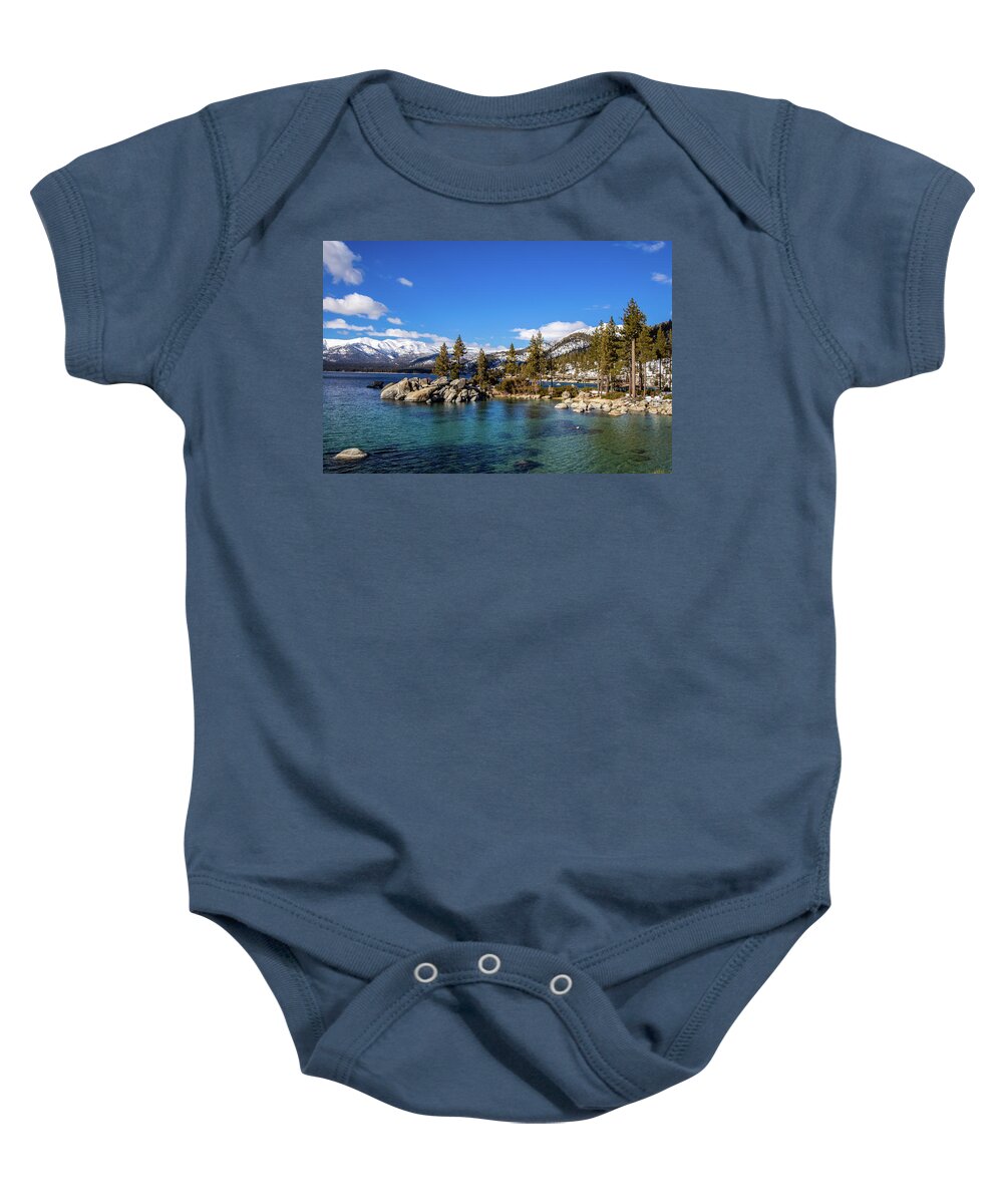 Lake Tahoe Water Baby Onesie featuring the photograph Lake Tahoe 5 by Rocco Silvestri