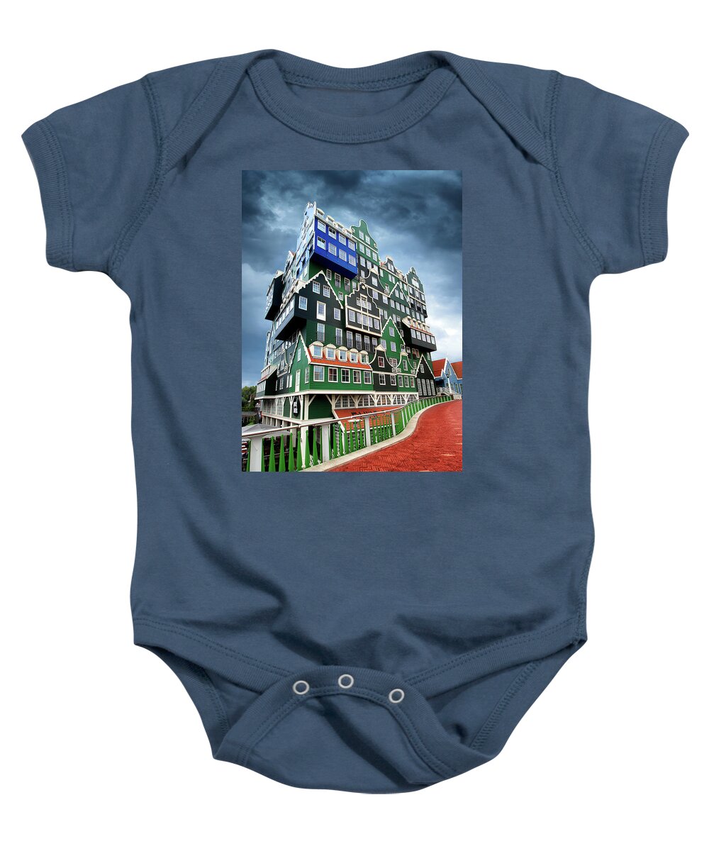 Zaandam Baby Onesie featuring the photograph Over And Out by Iryna Goodall