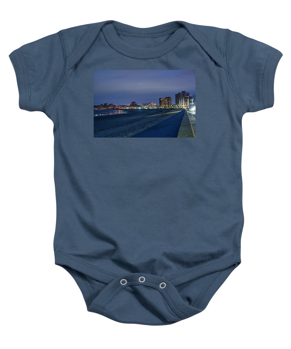 Revere Baby Onesie featuring the photograph Revere Beach Summer Evening Revere MA by Toby McGuire