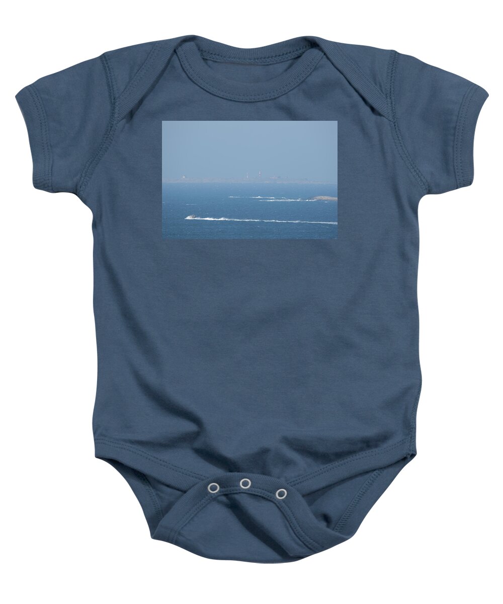 Sweden Baby Onesie featuring the pyrography The Coast Guard's RIB by Magnus Haellquist