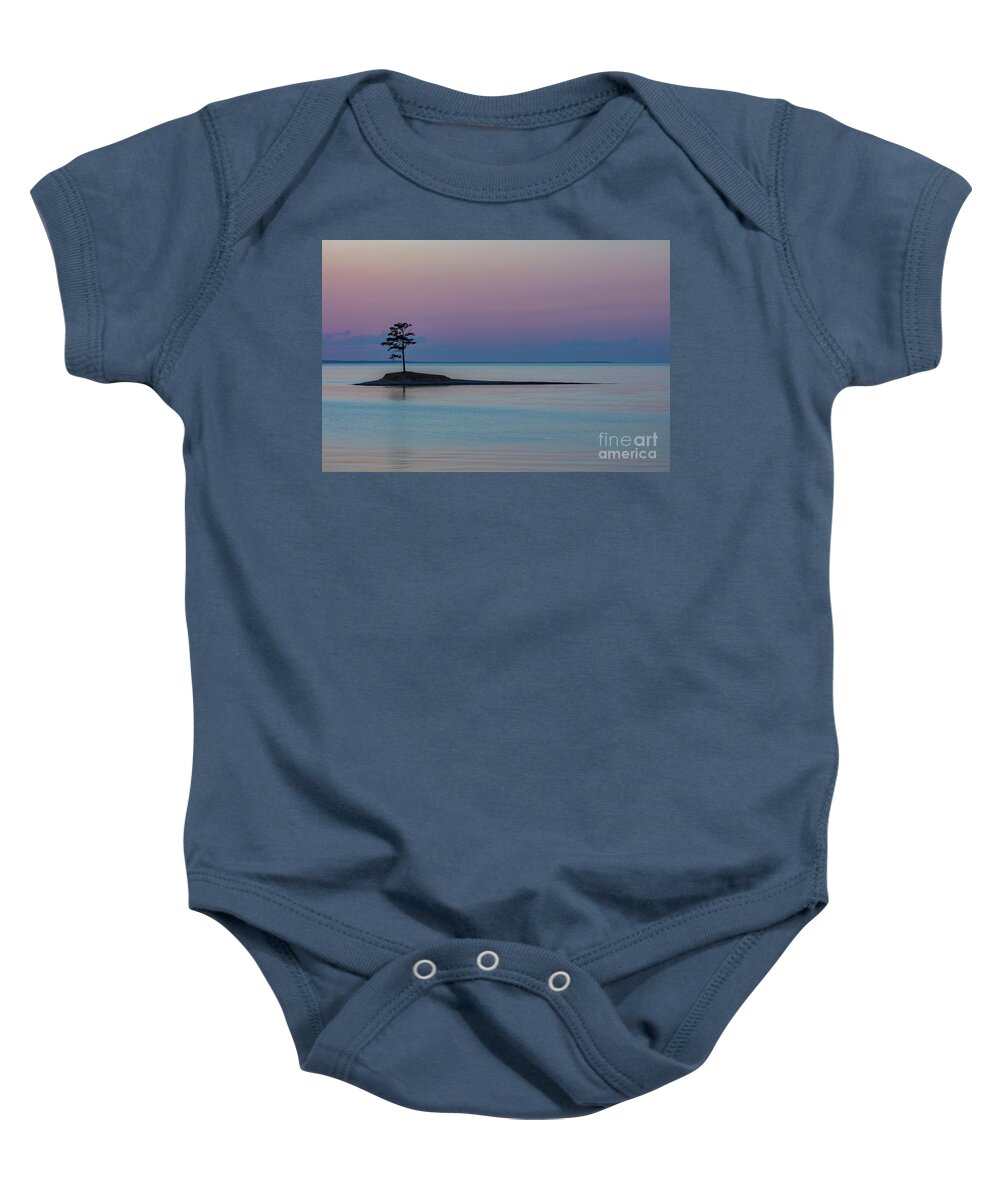 Island Baby Onesie featuring the photograph Lone Pine Island by Seth Betterly