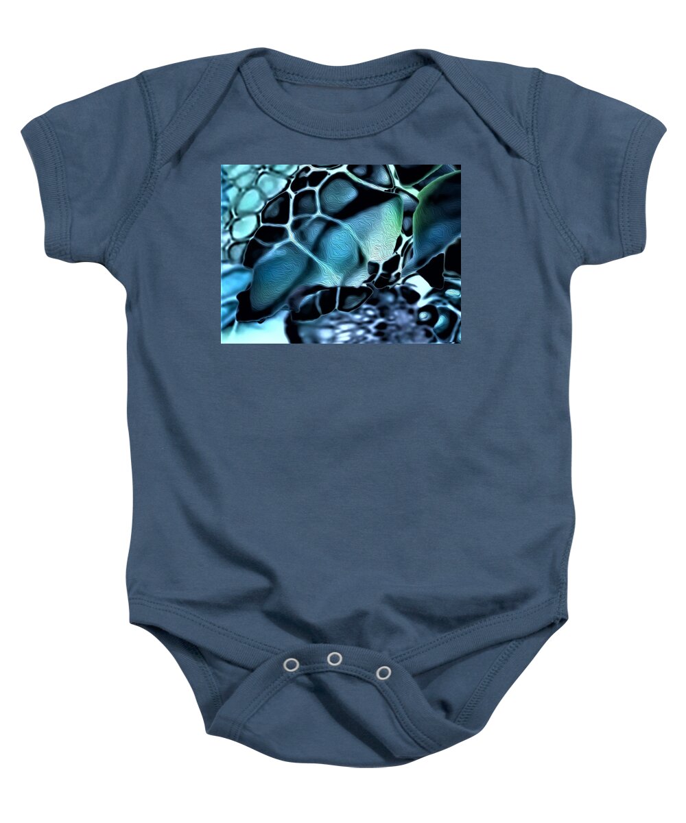 Abstract Art Baby Onesie featuring the digital art Hive #6 by Aldane Wynter