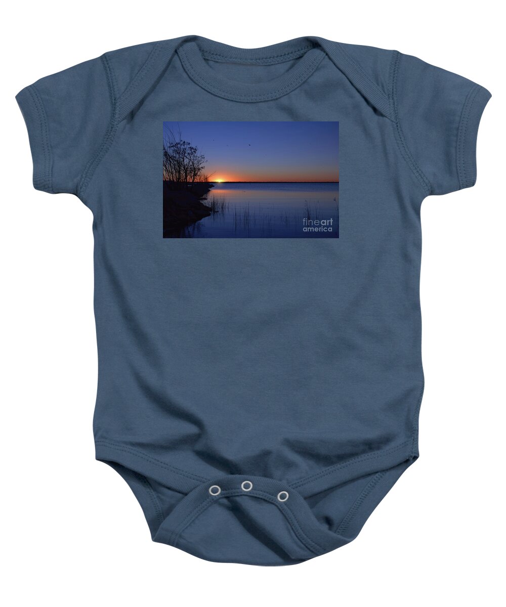 Sunrise Baby Onesie featuring the photograph A Piece of My Soul by Diana Mary Sharpton