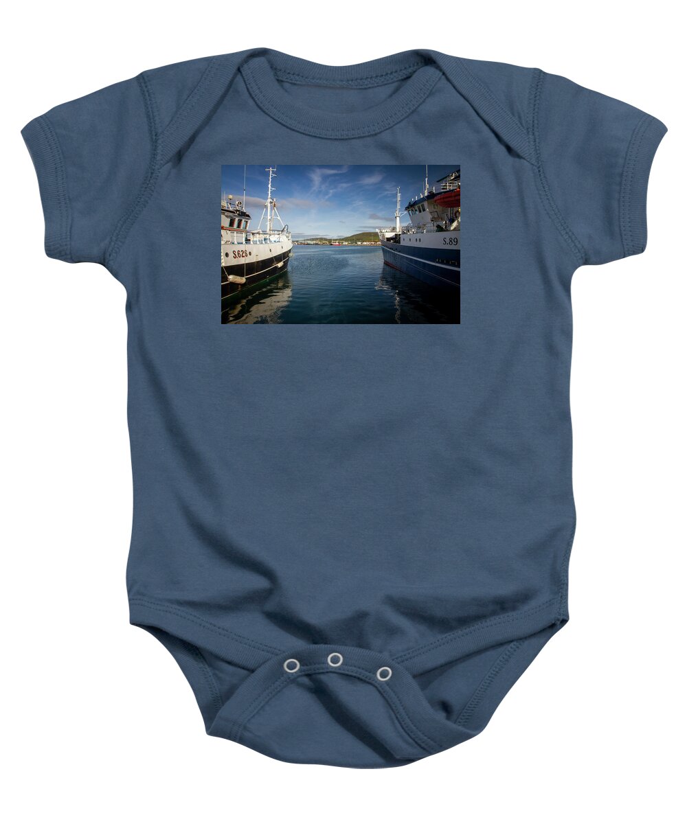 Fishing Boat Baby Onesie featuring the photograph Castletownbere Fleet II by Mark Callanan