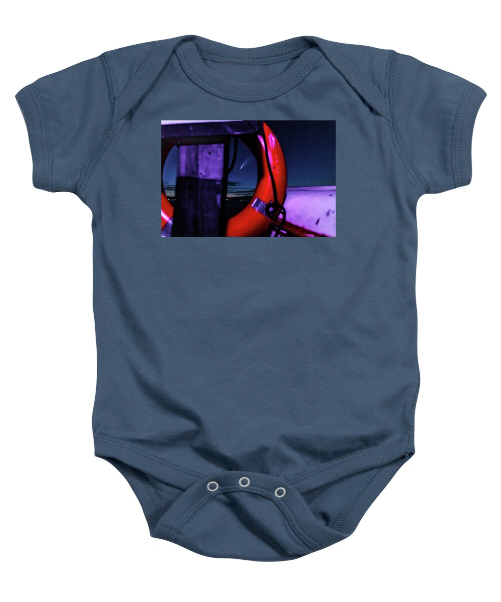 Colors Baby Onesie featuring the photograph Comet NEOWISE by Joe Holley