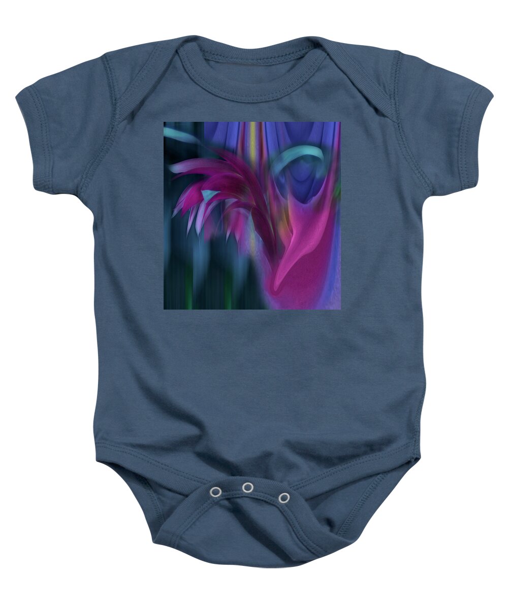 Abstract Baby Onesie featuring the photograph Dowsing for Color by Wayne King