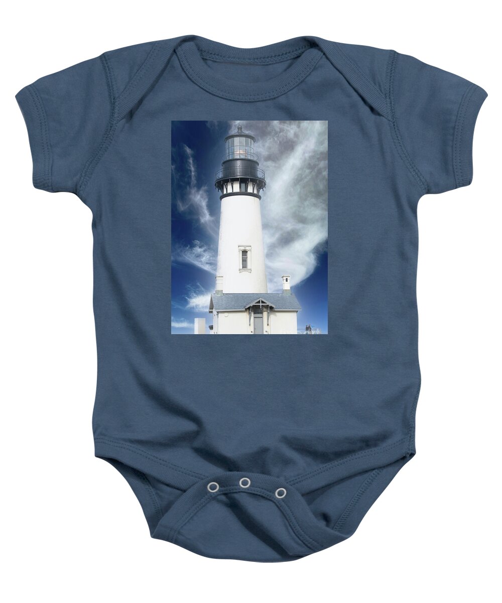 Lighthouse Baby Onesie featuring the photograph Lighthouse by Jim Hatch