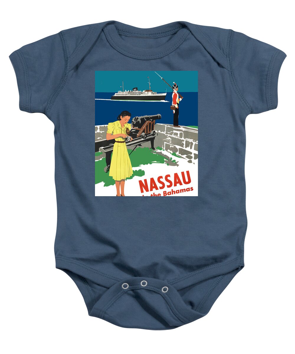 Nassau Baby Onesie featuring the digital art Nassau by Long Shot