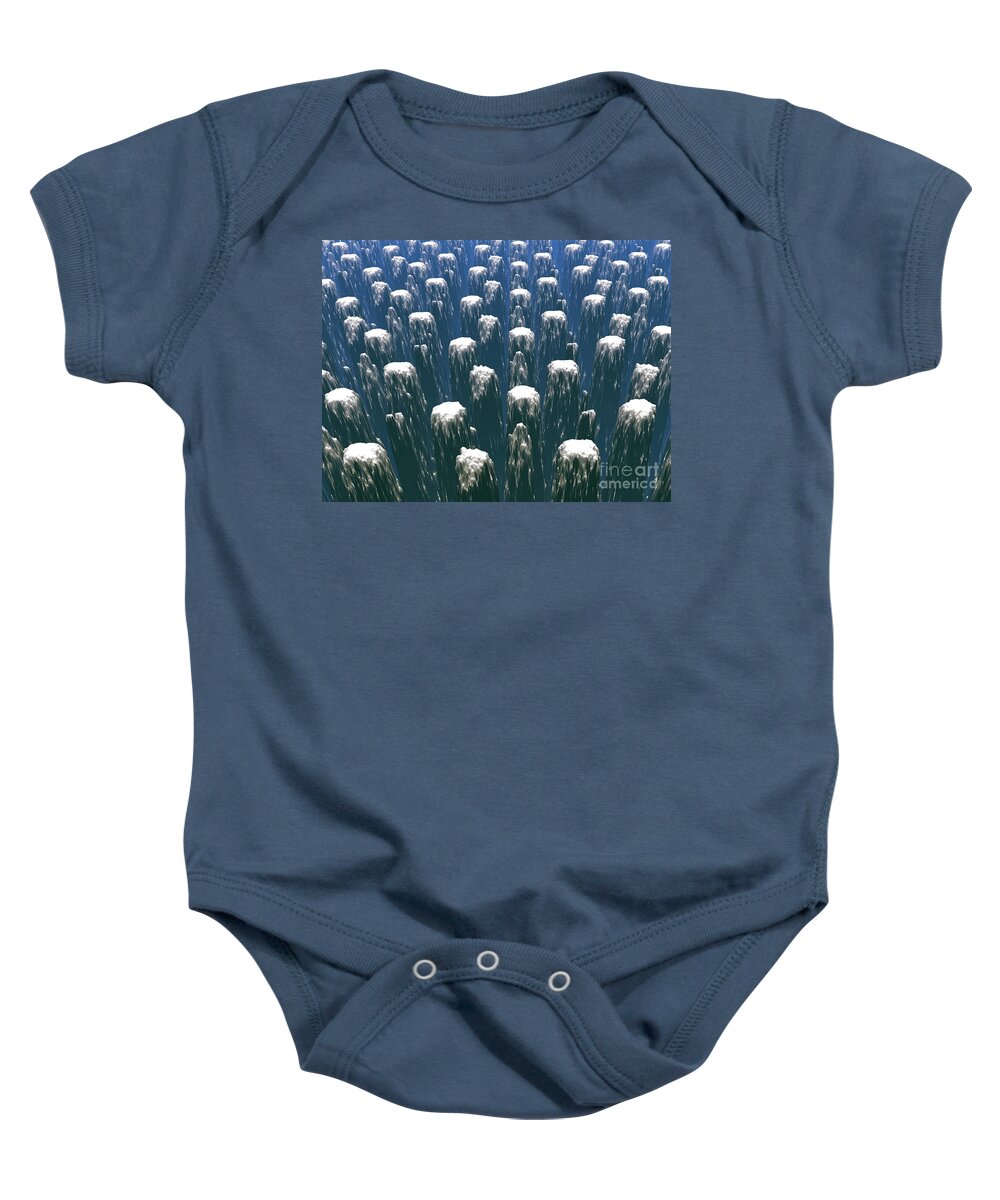 Path Baby Onesie featuring the digital art Watch Your Step by Phil Perkins