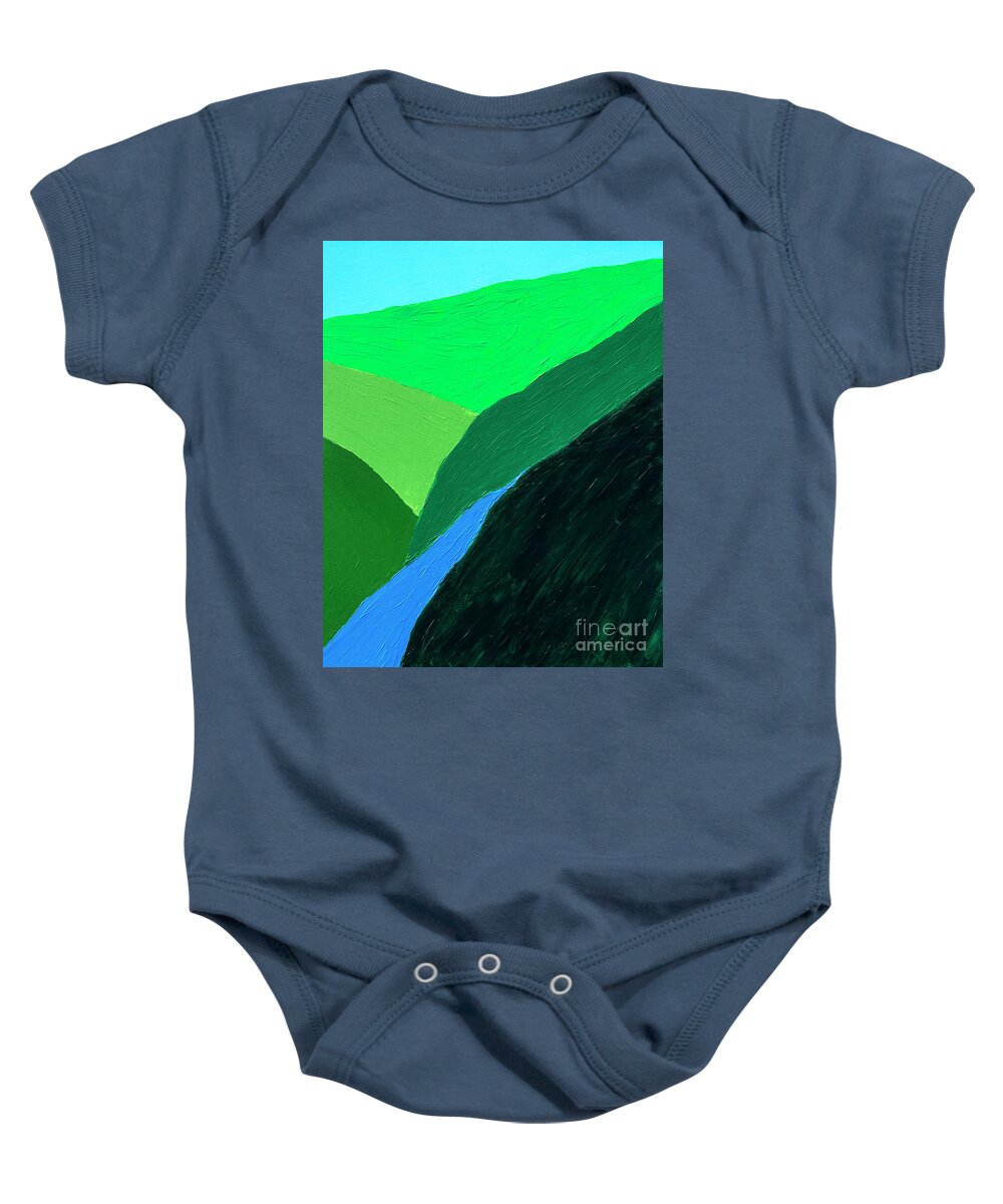 Paint Baby Onesie featuring the painting Way Down Elk by Thomas R Fletcher