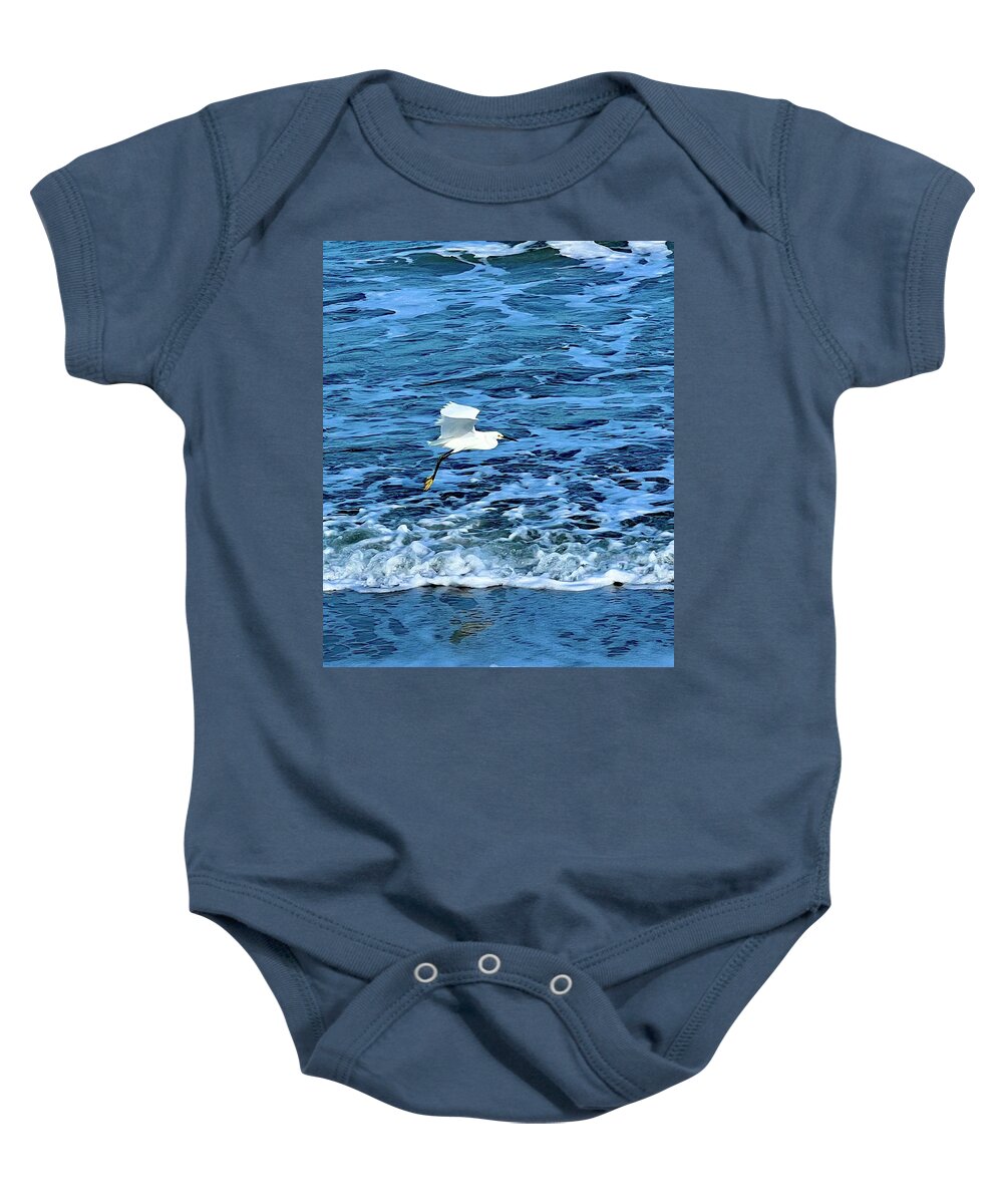 Bird Baby Onesie featuring the photograph Yellow Feet by Kelly Smith