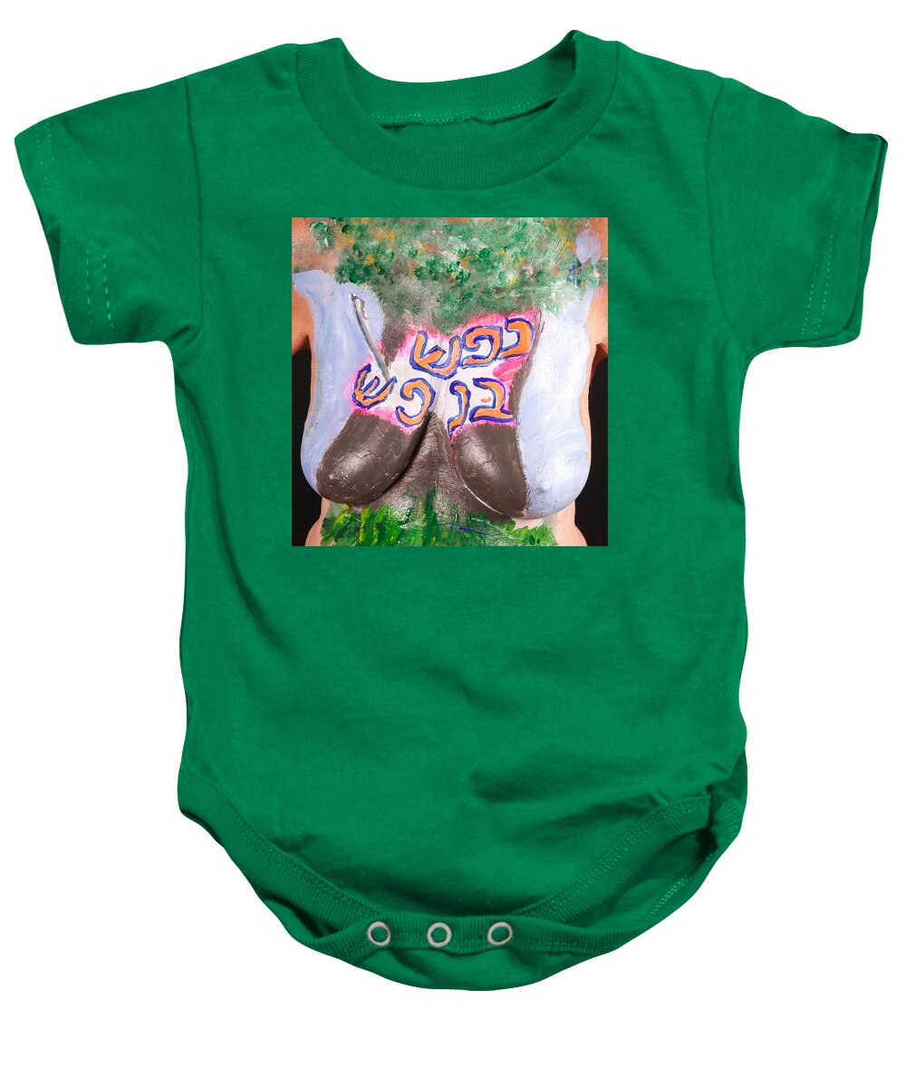 Hadassah Greater Atlanta Baby Onesie featuring the photograph 8. Michelle Stein, Artist, 2015 by Best Strokes - Formerly Breast Strokes - Hadassah Greater Atlanta