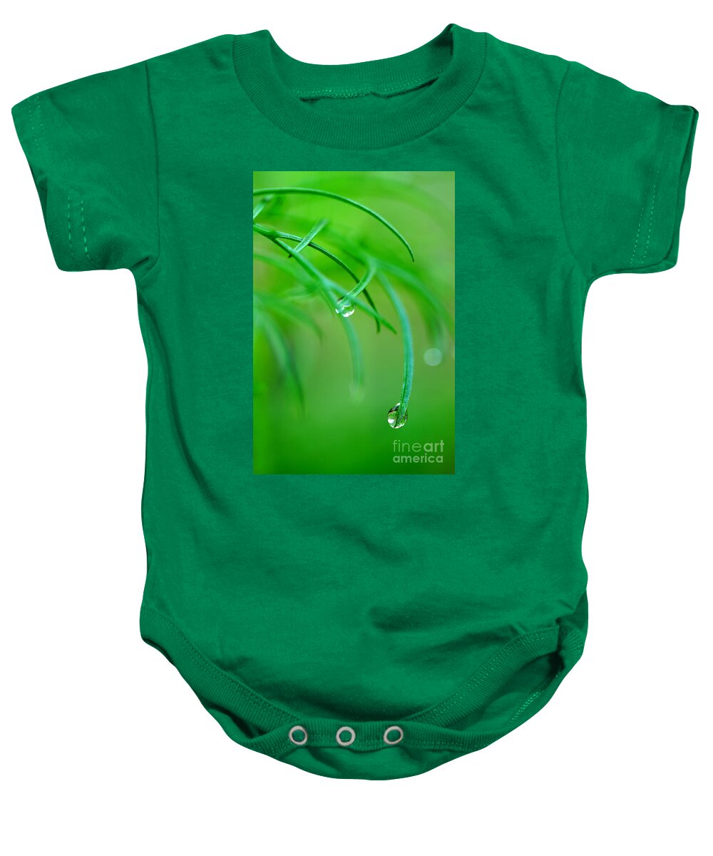 Dew Drops Baby Onesie featuring the photograph Garden Gifts by Michael Eingle