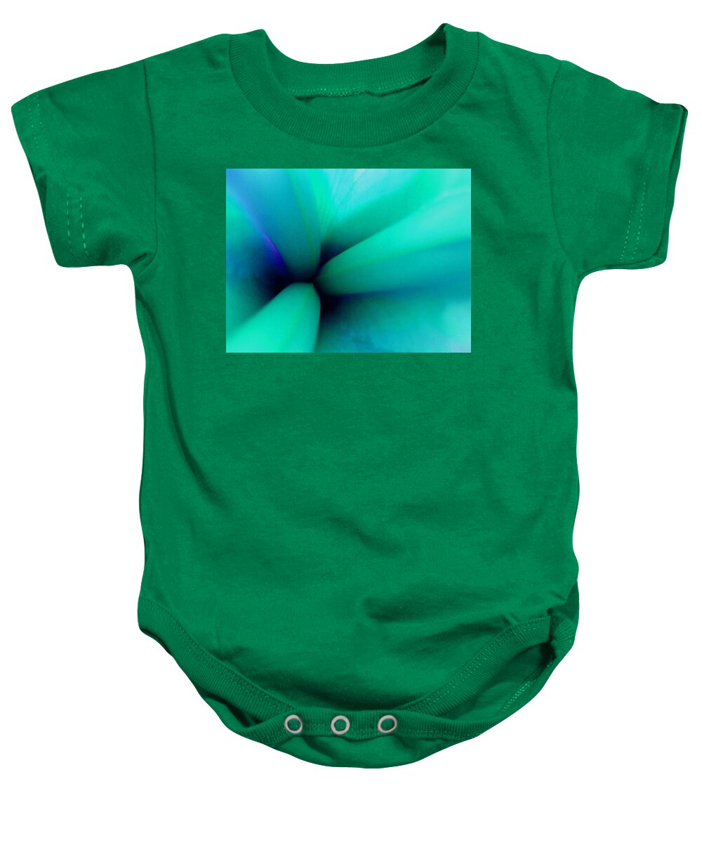 Teal Baby Onesie featuring the photograph Dreamstate in Teal #1 by Carolyn Jacob