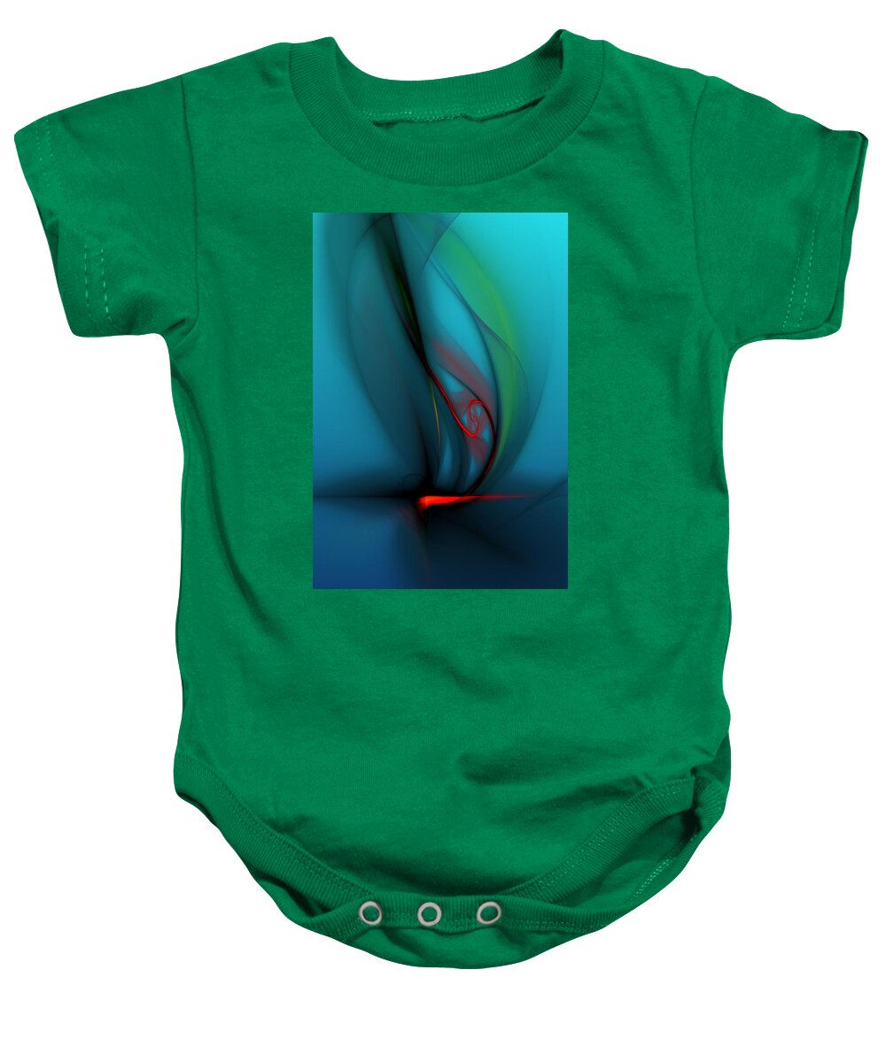 Digital Painting Baby Onesie featuring the digital art Catch the Wind by David Lane