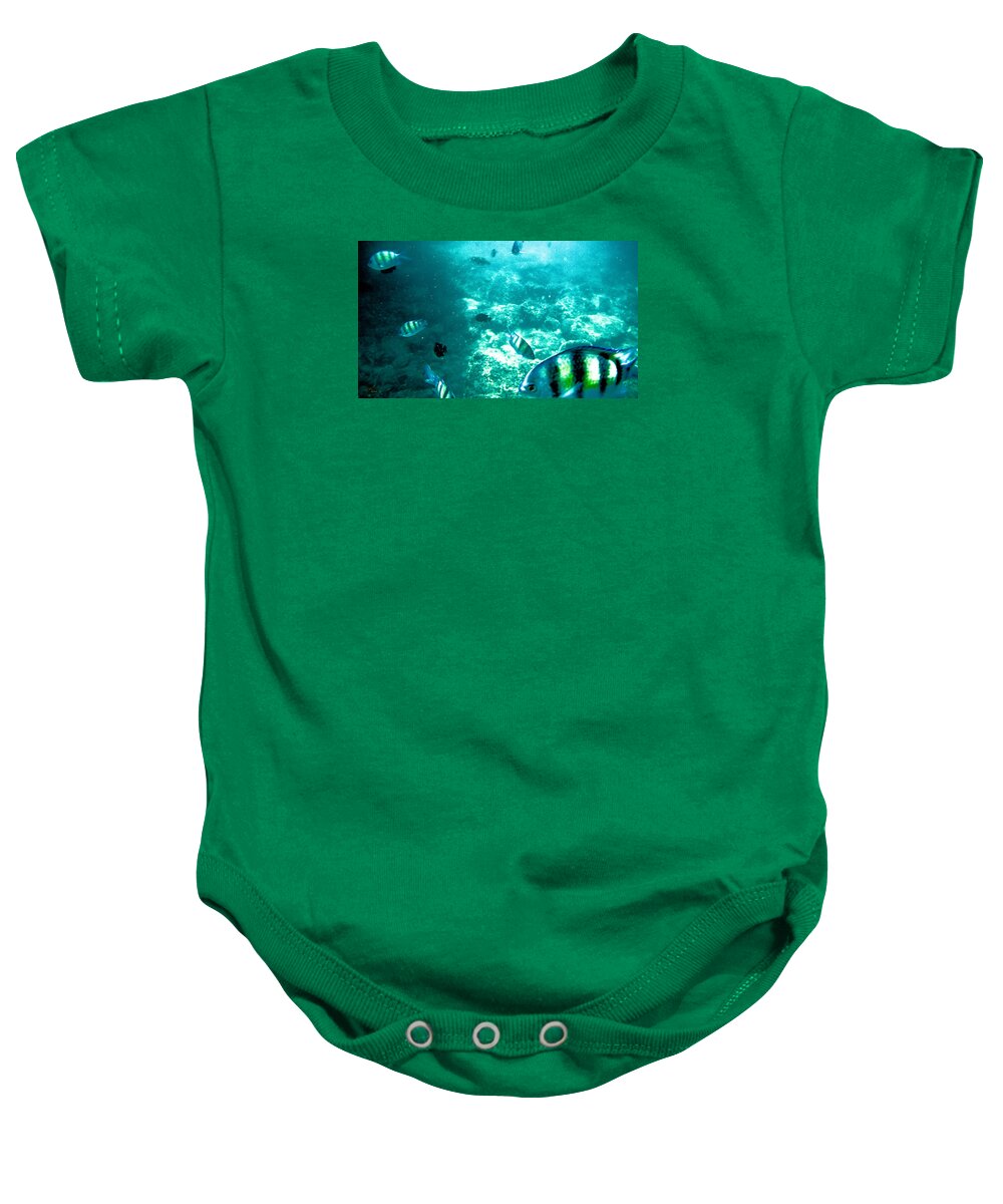 Fish Baby Onesie featuring the photograph Fish Tank Day by Michael Blaine