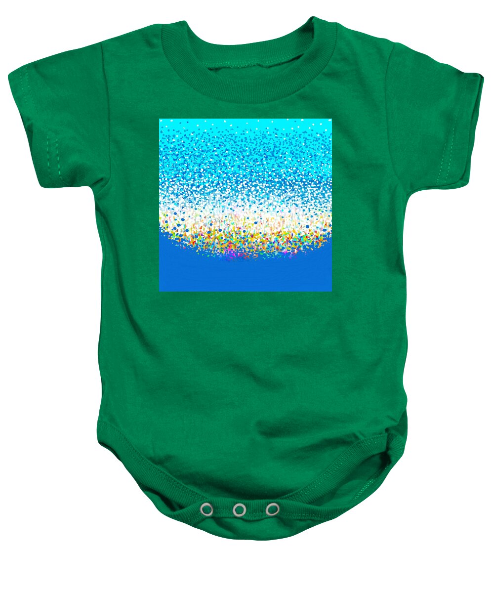 Abstract Baby Onesie featuring the photograph Underwater Garden by Charles Brown