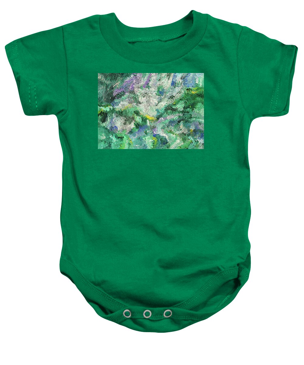 Fusionart Baby Onesie featuring the painting Jungle by Ralph White