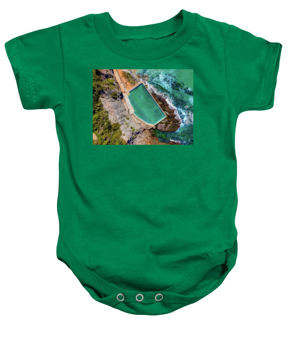 Beach Baby Onesie featuring the photograph Bilgola Rock Pool by Andre Petrov