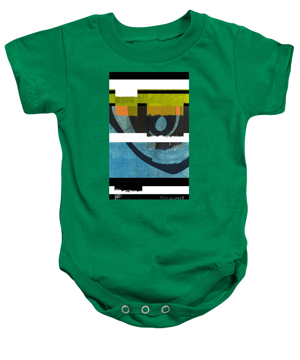 Abstract Baby Onesie featuring the digital art Cozmoz - c 31b by Variance Collections