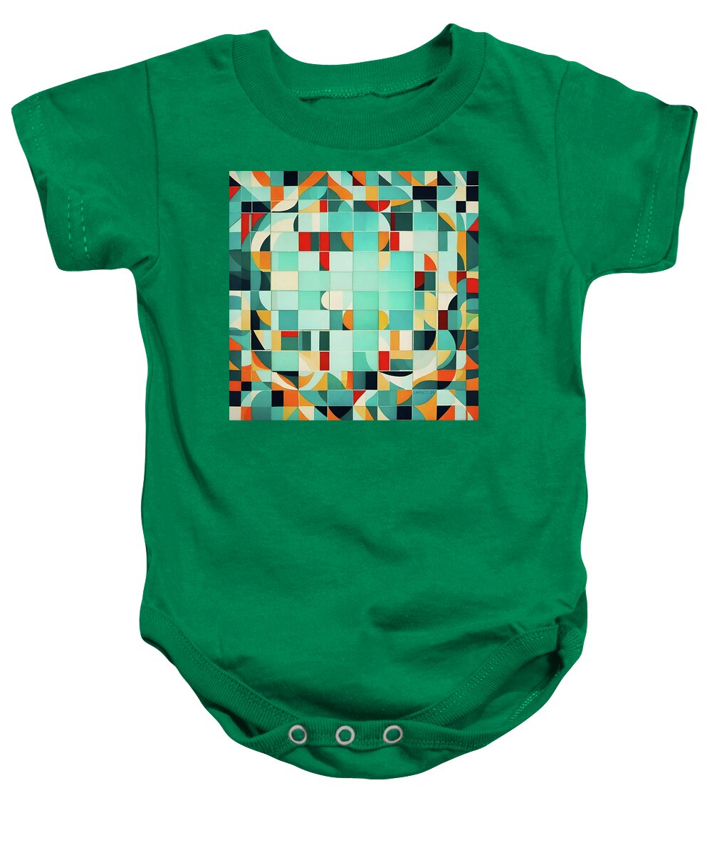 Art Baby Onesie featuring the digital art Cube - No.15 by Fred Larucci