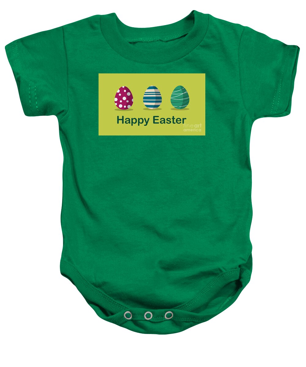 Illustration Baby Onesie featuring the photograph Happy Easter by Amanda Mohler