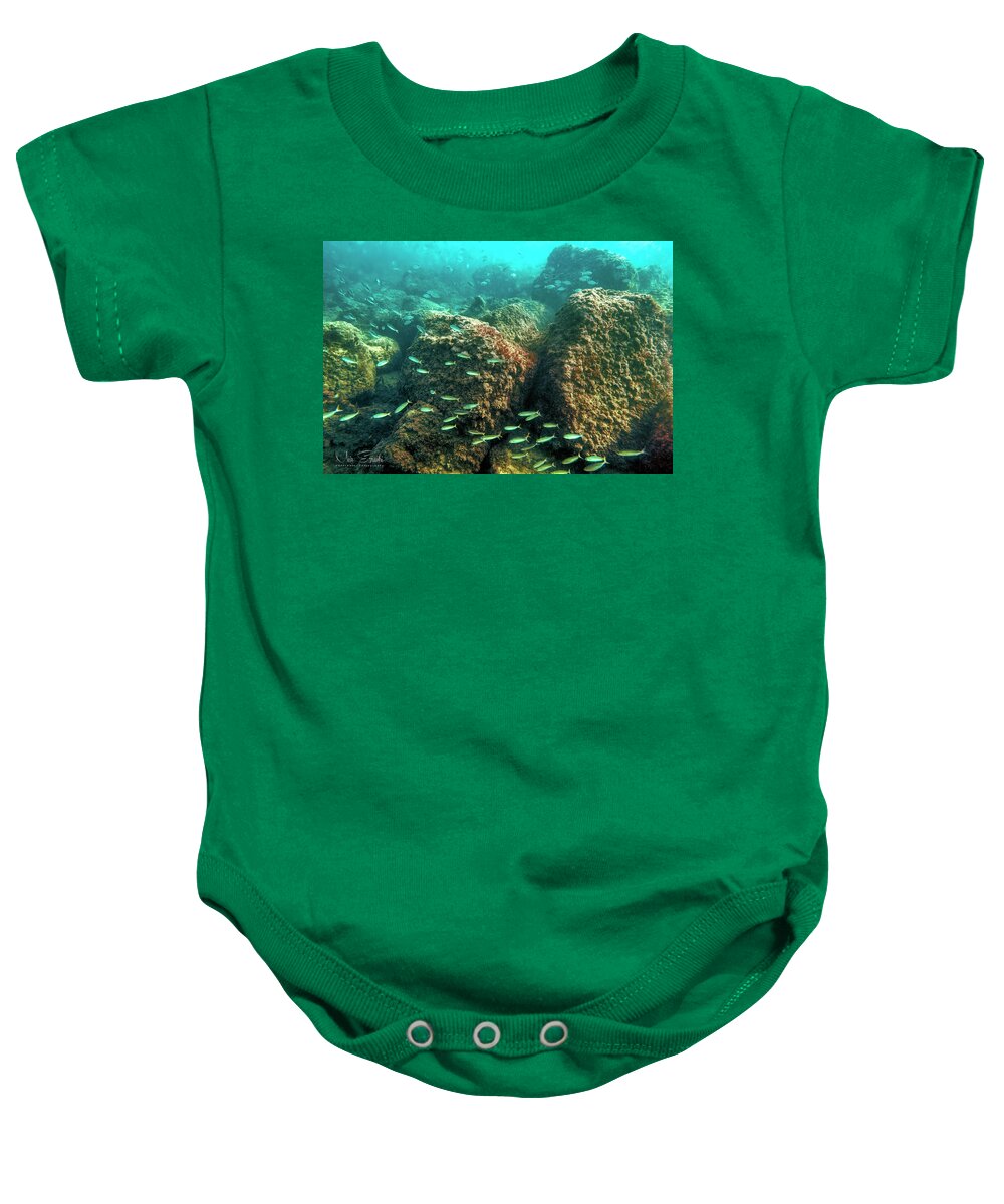 Underwater Baby Onesie featuring the photograph Nowhere by Meir Ezrachi
