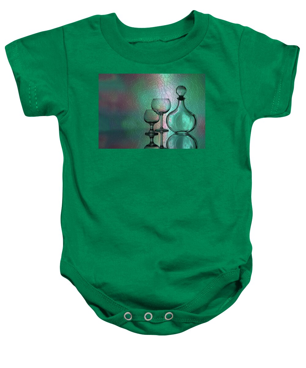 Still Life Baby Onesie featuring the photograph Reflective Still Life by Sylvia Goldkranz