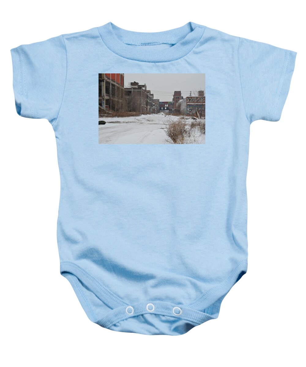 Detroit Baby Onesie featuring the photograph Detroit PACKARD PLANT #1 by Randy J Heath