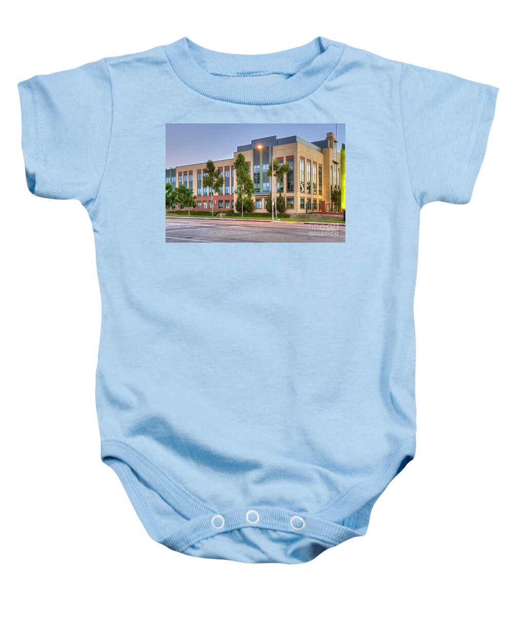 Grand Central Campus Burbank/glendale Baby Onesie featuring the photograph Grand Central 3 Centre digital new media Campus Burbank #1 by David Zanzinger