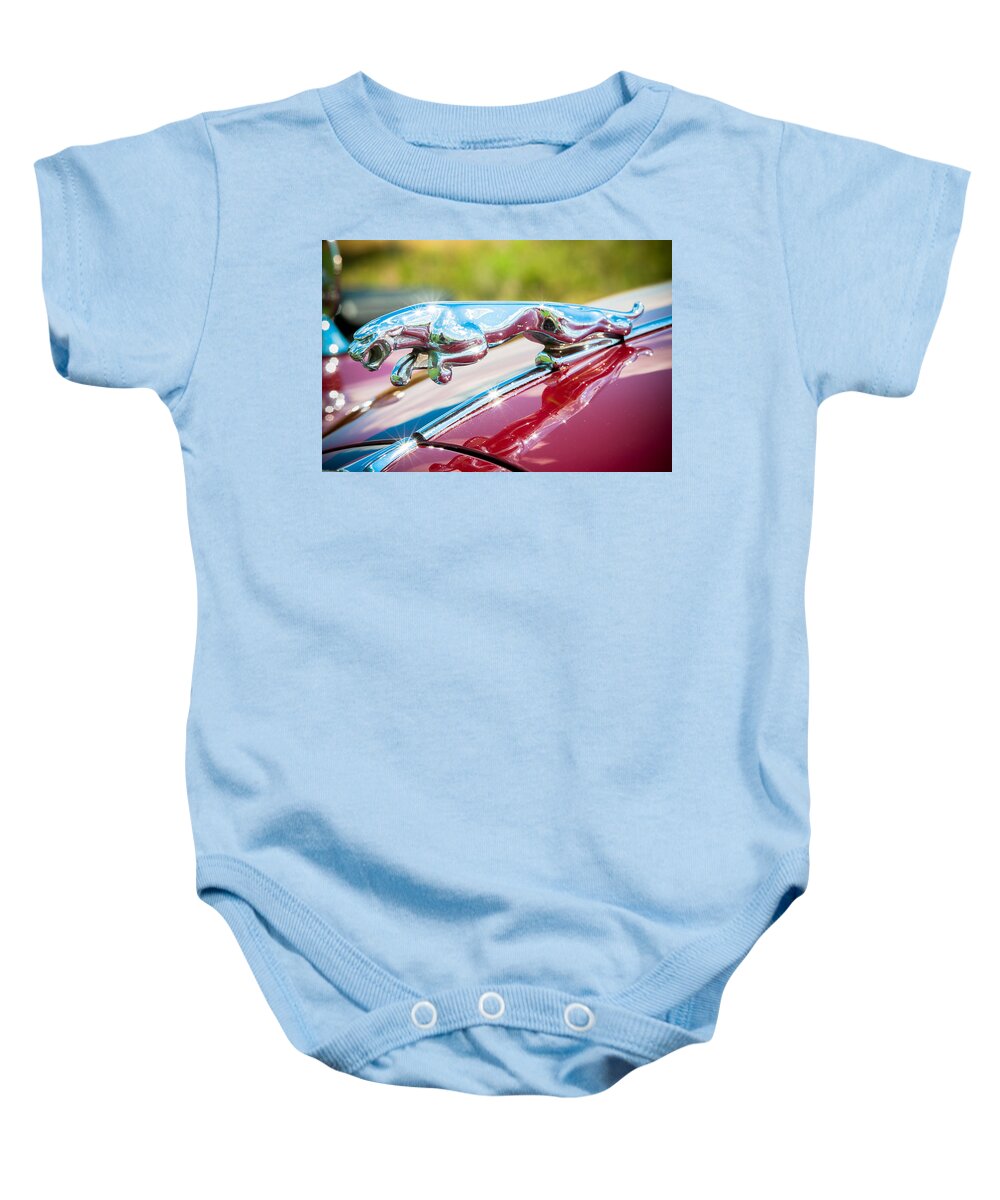 1960 Jaguar Baby Onesie featuring the photograph Leaping Jaguar #1 by Sebastian Musial