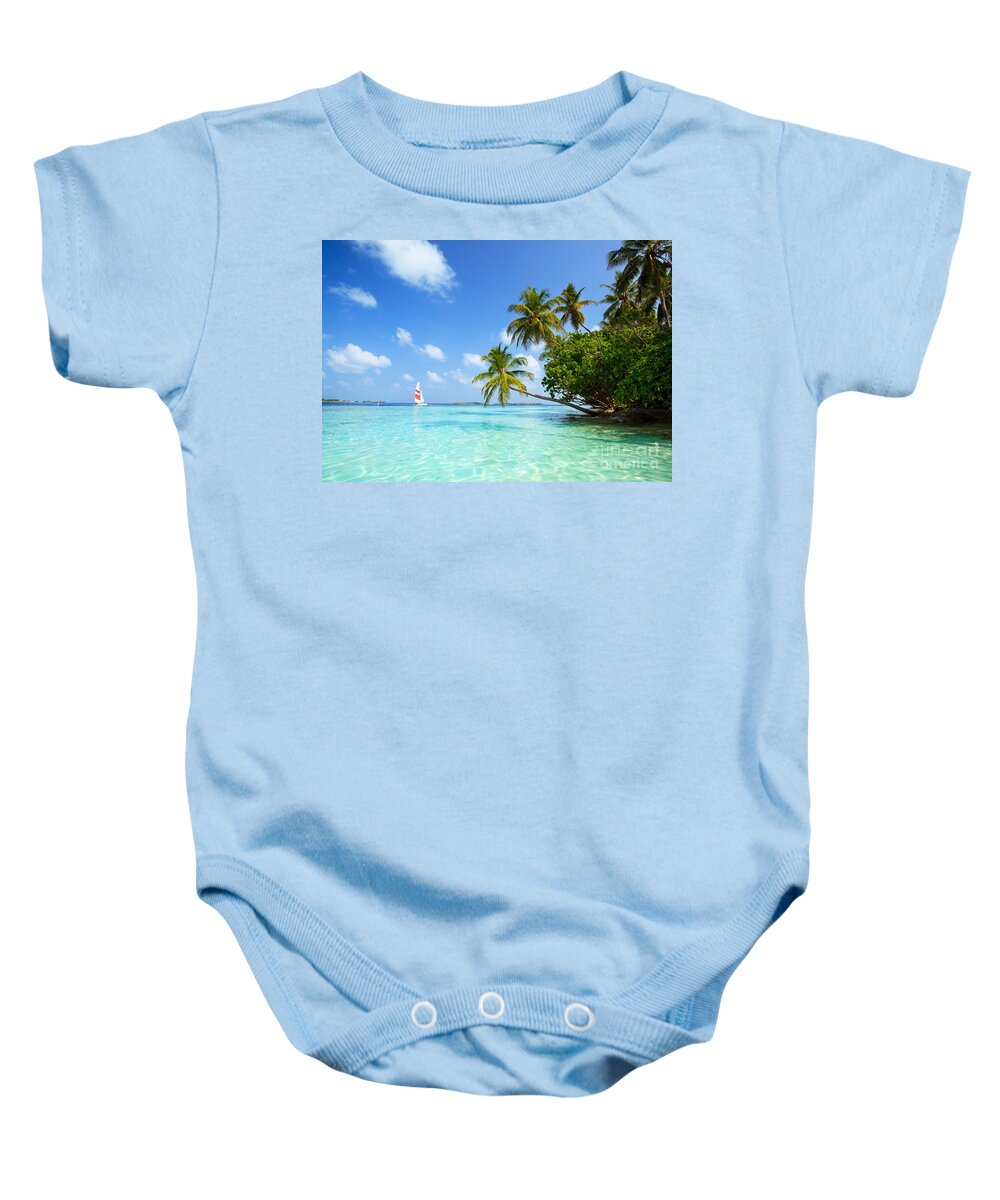 Coastline Baby Onesie featuring the photograph Escape #2 by Matteo Colombo