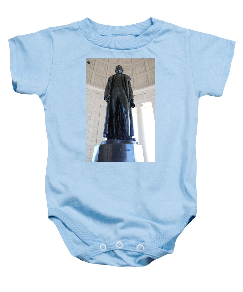 Declaration Of Independence Baby Onesie featuring the photograph Jefferson Memorial by Kenny Glover