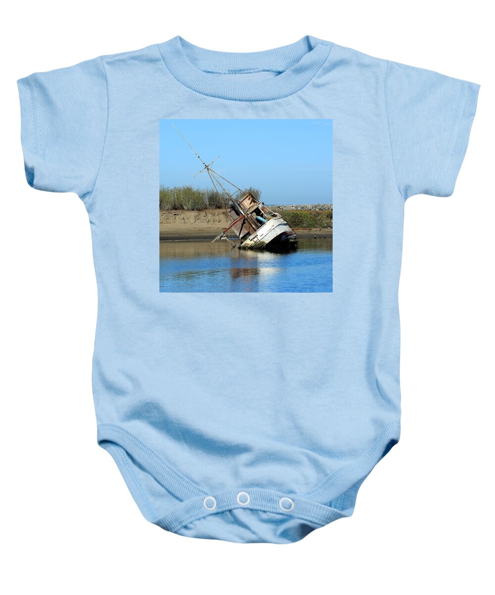 Boat Baby Onesie featuring the photograph Abandoned by Deana Glenz